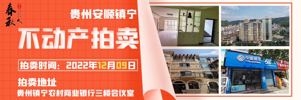 【12月09日】鎮(zhèn)寧縣商鋪、住宅、商業(yè)展位拍賣(mài)公告